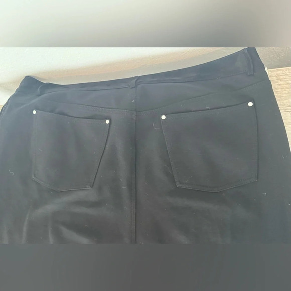 LAFAYETTE 148 Mercer Suede Leather Front Skinny Pants Black Rock Fall Chic 12 - Picture 6 of 10